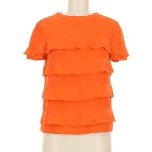 SEE BY CHLOE Short Sleeve Ruffle Top - Size 6